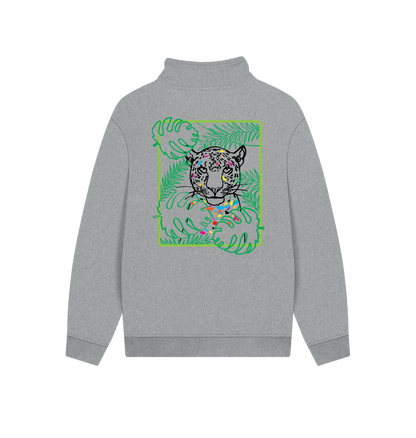 Athletic Grey Printed Sweater