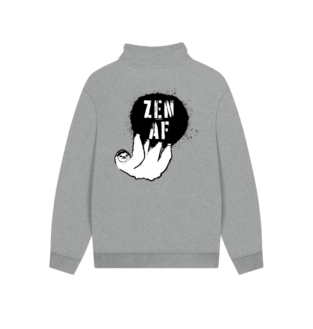 Athletic Grey Printed Sweater