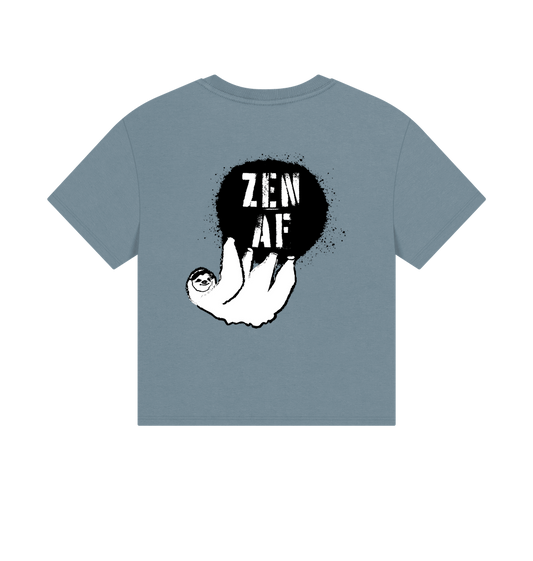 Stone Blue Printed T-shirt